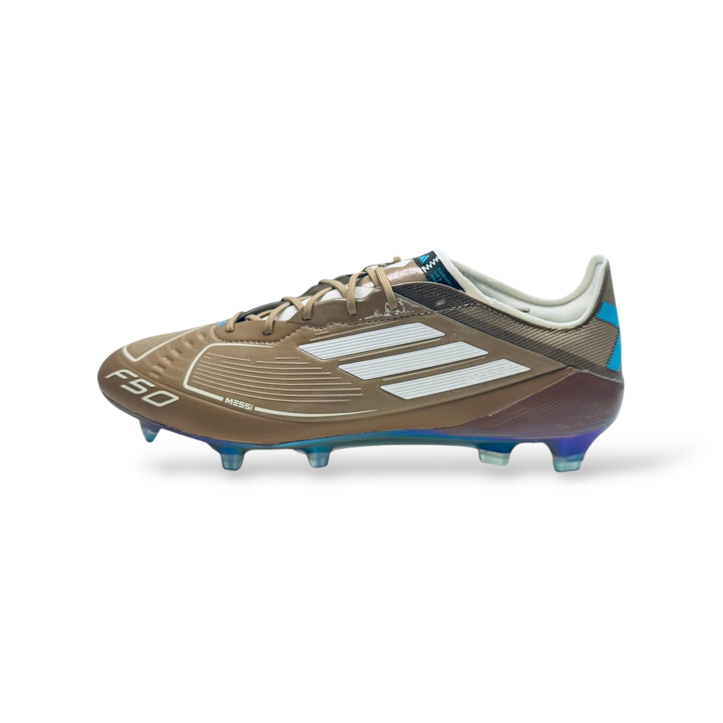 adidas F50 Messi X Bad Bunny Elite FG - Cardboard/Weiß/Türkis LIMITED EDITION