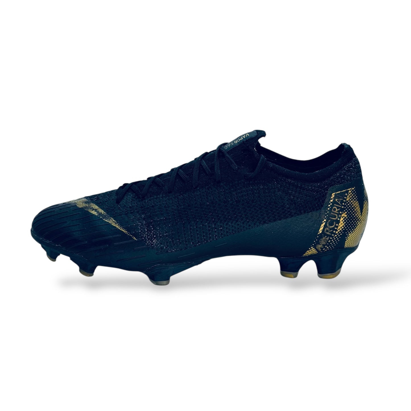 Nike Mercurial Vapor 12 Elite FG Black Lux - Schwarz/Gold