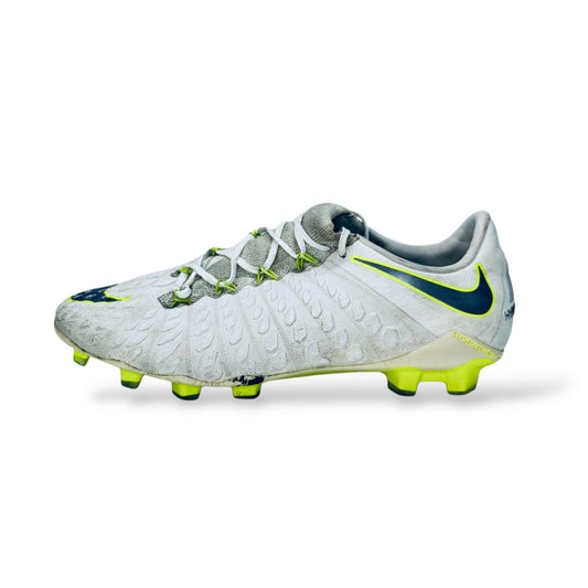 Nike Hypervenom 3 Elite FG - White/Silver/NeonYellow