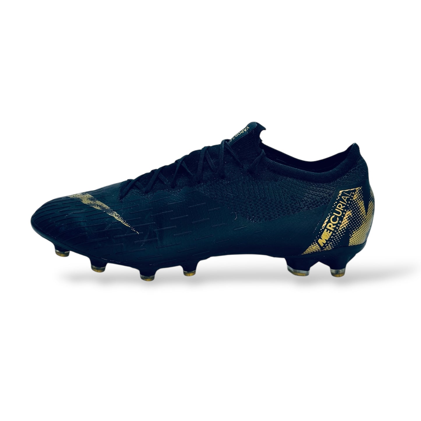 Nike Mercurial Vapor 12 Elite AG Black Lux - Schwarz/Gold