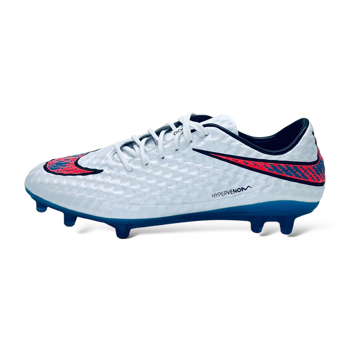 Nike Hypervenom Phantom FG - White/Blue Lagoon/Total Crimson