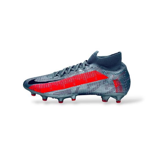 Nike Mercurial Superfly VII Elite AG - Silver/Red