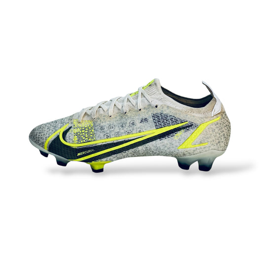 Nike Mercurial Vapor 14 Elite FG Silver Safari - Weiß/Schwarz/Silber/Neon