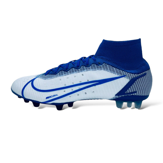 Nike Mercurial Superfly 8 Elite AG - White/Blue