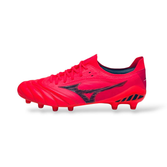 Mizuno Morelia Neo III Made in Japan FG Ignition Red - Red/Black
