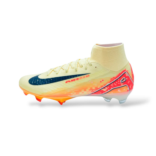 Nike Air Zoom Mercurial Superfly 10 Elite FG - Mbappé Personal Edition - Orange/Blau
