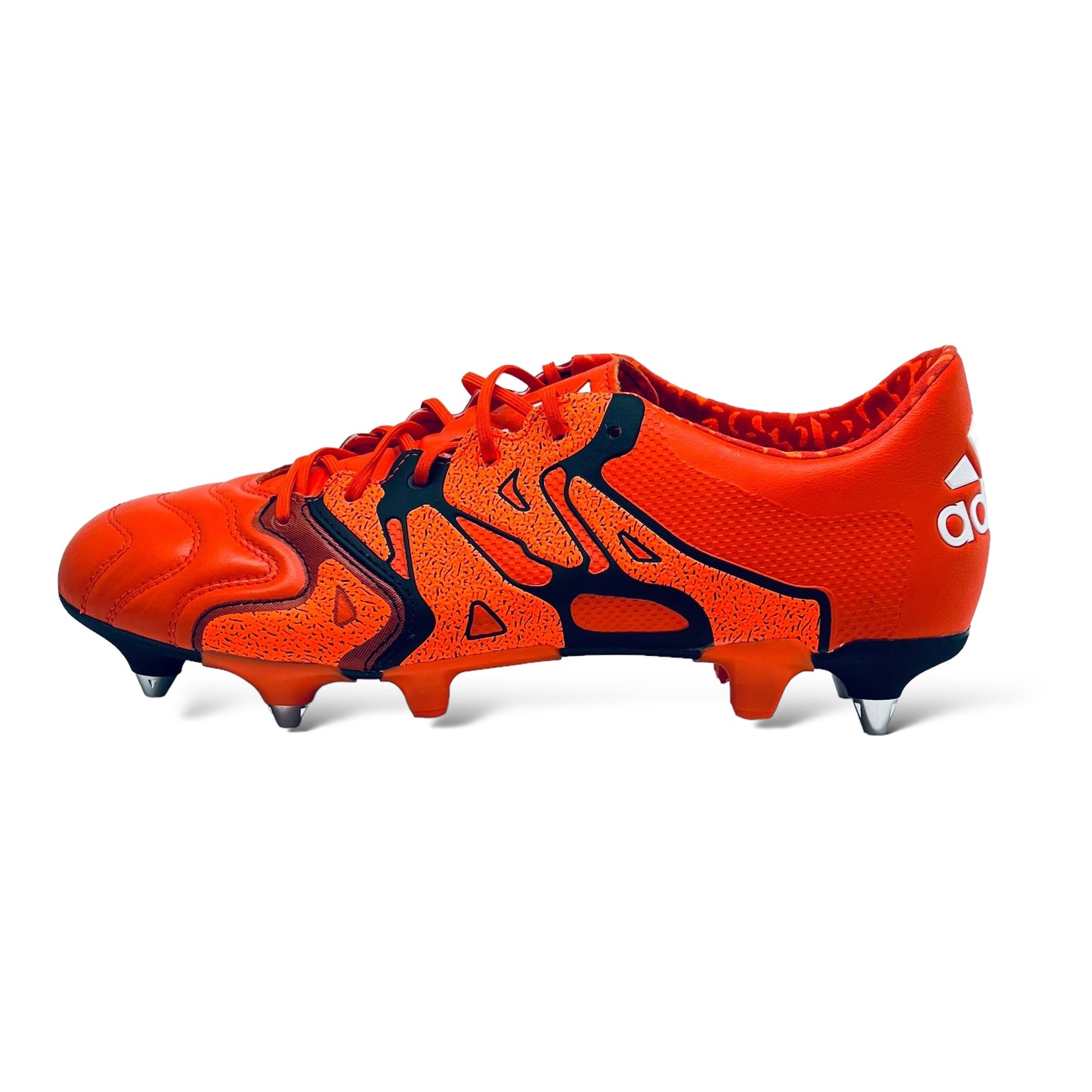 Adidas X 15.1 Leder FG/AG Rot/Orange/Schwarz