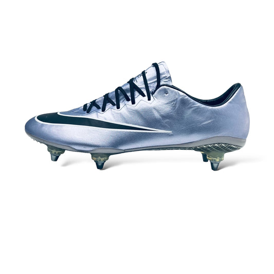 Nike Mercurial Vapor X SG - Liquid Chrome/Lila/Schwarz