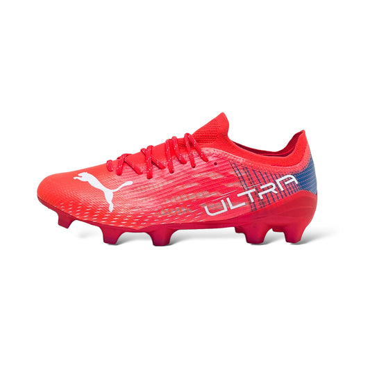 PUMA Ultra 1.3 FG/AG Faster Football - Red/White