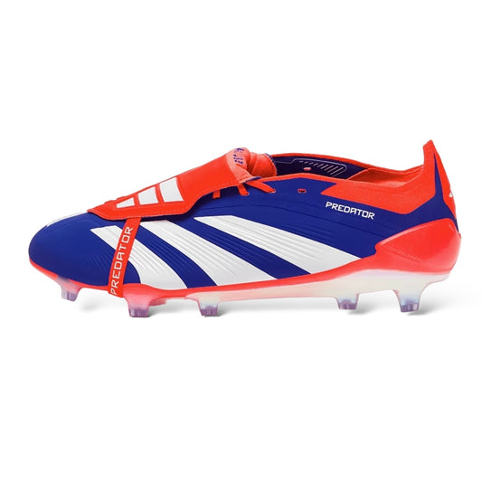 adidas Predator Elite Fold-over Tongue FG Advancement - Lucid Blue/Weiß/Rot