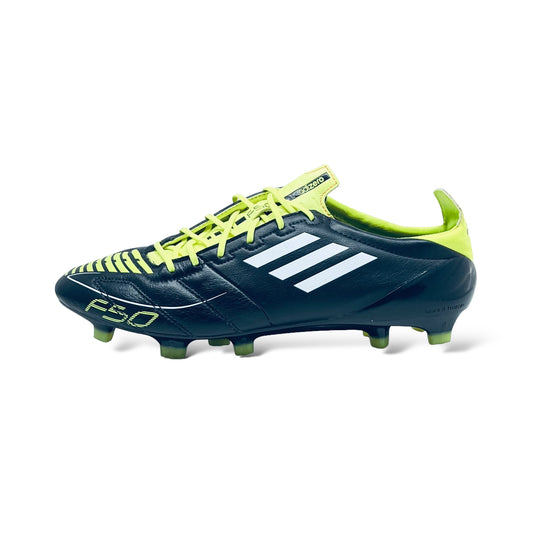 Adidas F50 Adizero Leather FG - Black/White/Neon