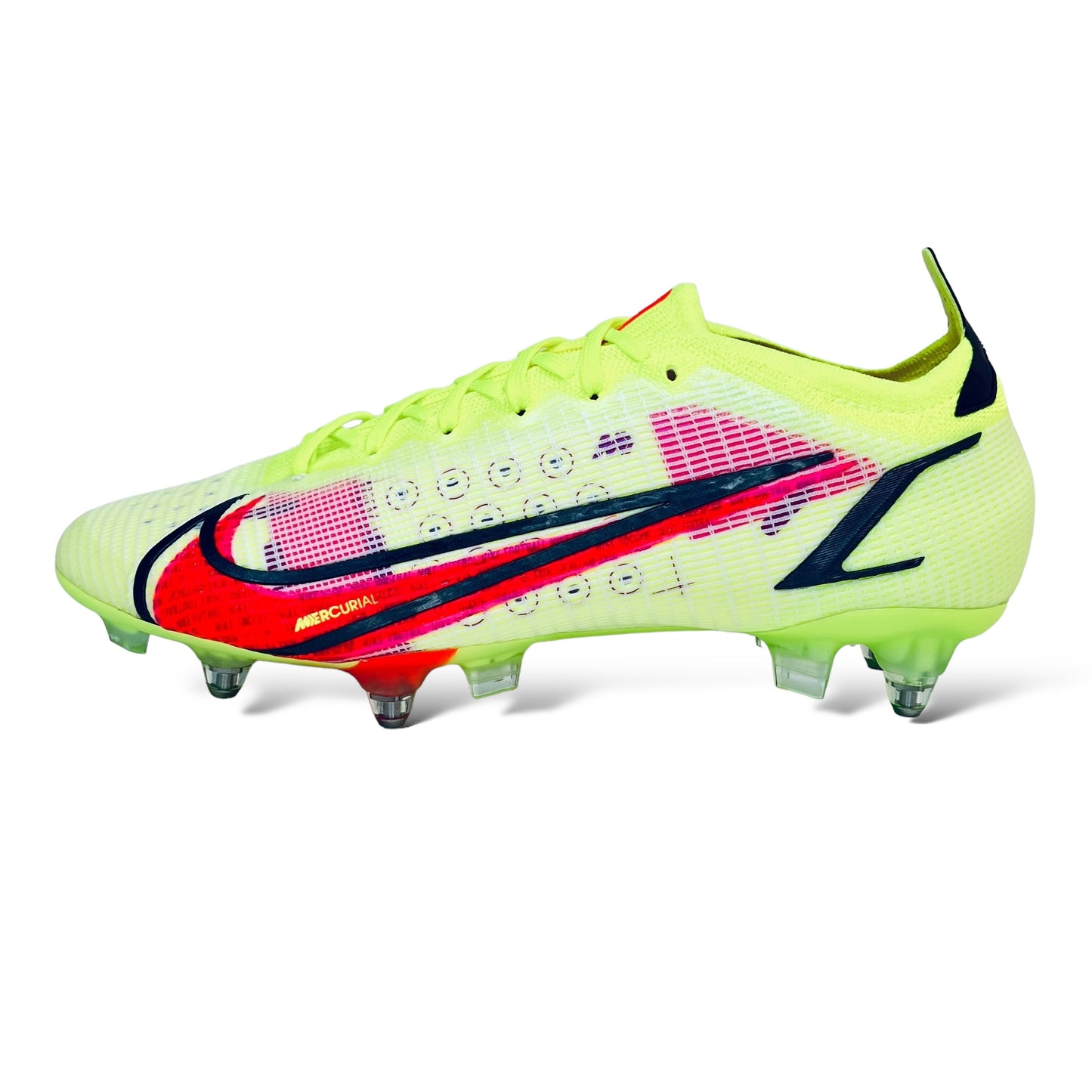 Nike Mercurial Vapor 14 Elite SG-Pro AC Motivation - Neon/Rot/Schwarz