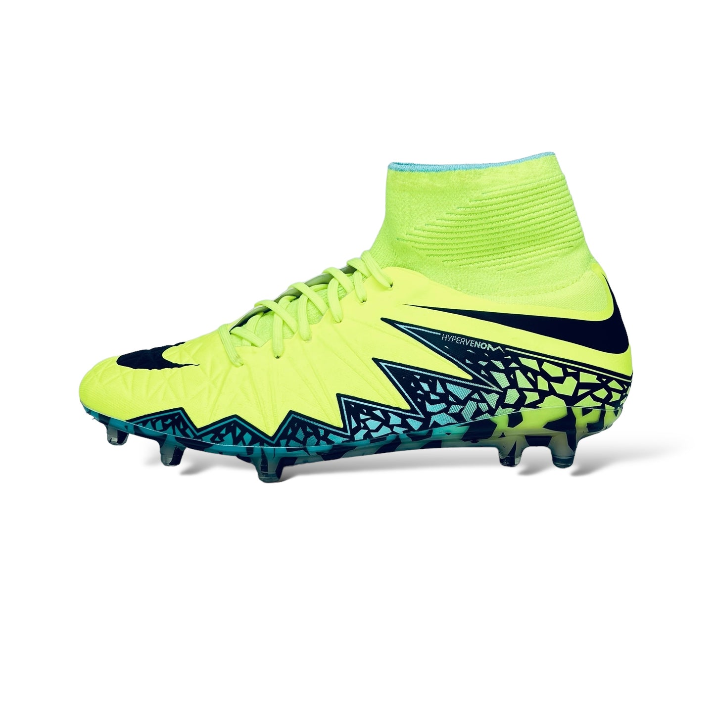 Nike Hypervenom Phantom II FG Neon/Schwarz/Türkis