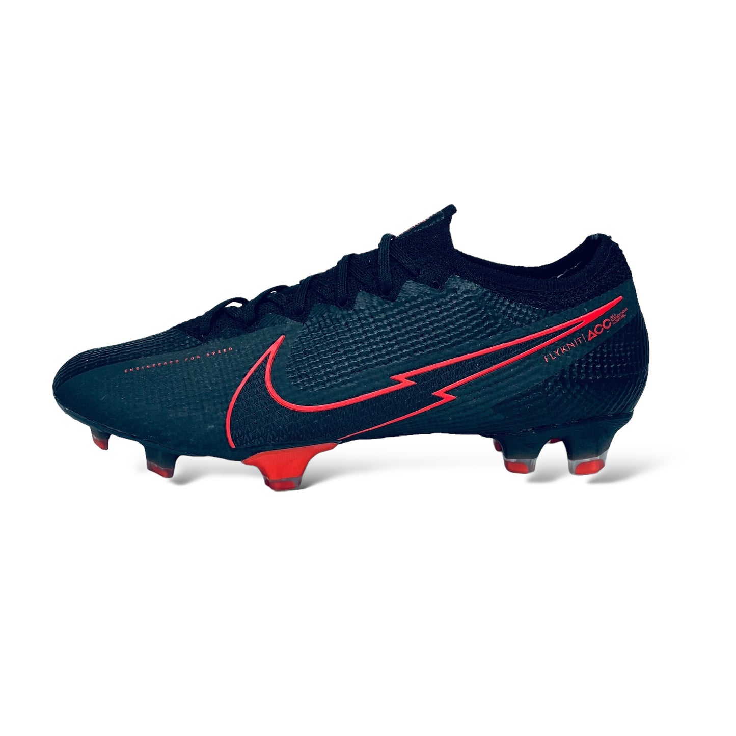 Nike Mercurial Vapor 13 Elite FG - Black X Chile Red - Schwarz/Dark Smoke Grau/Chile Rot