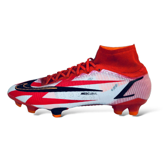 Nike Mercurial Superfly 8 Elite FG - CR7 Spark Positivity - Chile Rot/Schwarz/Weiß/Orange