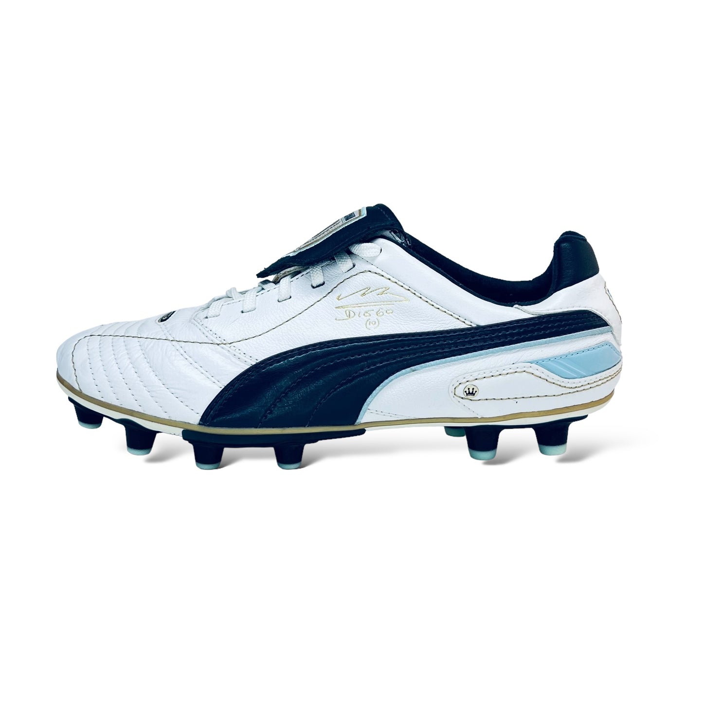 Puma King Diego Finale i FG - Weiß/Marineblau/Blau/Gold