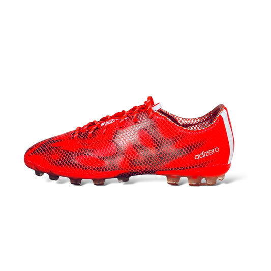 Adidas F50 Adizero HG - Solar Red - Red/White