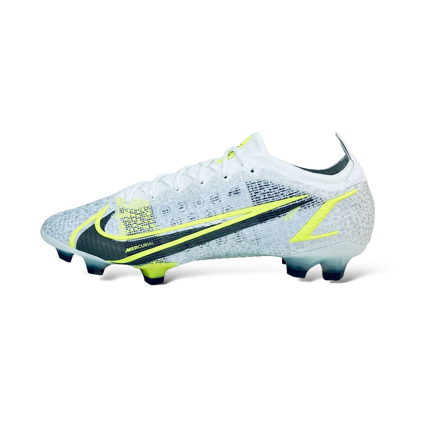 Nike Mercurial Vapor 14 Elite FG Silver Safari - Weiß/Schwarz/Silber/Neon