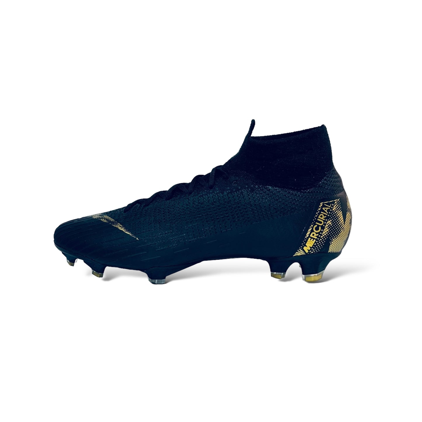 Nike Mercurial Superfly 6 Elite FG - Black Lux - Schwarz/Gold