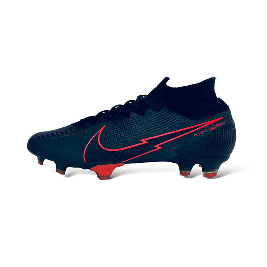 Nike Mercurial Superfly 7 Elite FG Black X Chile Red - Schwarz/Dark Smoke Grau/Chile Rot