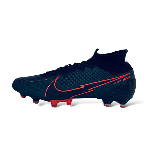 Nike Mercurial Superfly 7 Elite AG Black X Chile Red - Schwarz/Dark Smoke Grau/Chile Rot